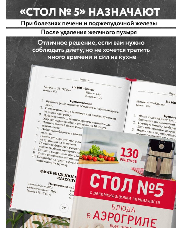 Стол № 5. Блюда в аэрогриле