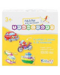 Картонный пазл 7/28 "Транспорт" (28 дет.)