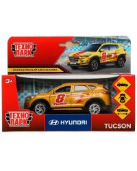 Машина металл HYUNDAI TUCSON СПОРТ длина 12 см, двери, багаж., инер, кор. Технопарк в кор.2*36шт