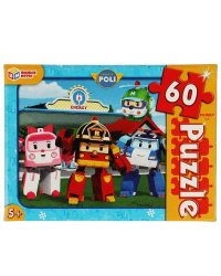 Робокар Поли. Пазлы классические в коробке. Пазл 60 деталей. 190х141х35 мм. Умные игры в кор.24шт
