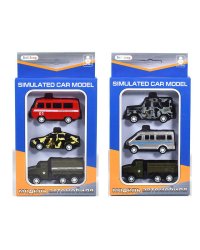 Набор металлических машинок(17.5×11.9×3.8см) "СПЕЦСЛУЖБА-1"(в кор.,3шт.,2 вида микс)(Арт.Y22679169)