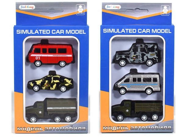 Набор металлических машинок(17.5×11.9×3.8см) "СПЕЦСЛУЖБА-1"(в кор.,3шт.,2 вида микс)(Арт.Y22679169)