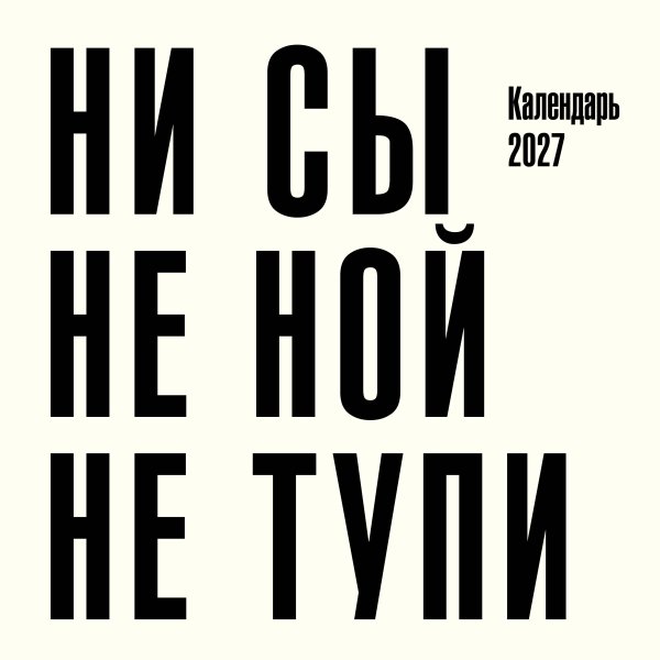 Обложка книги «Ни сы, не ной, не тупи. Календарь настенный на 2027 год (300х300)» — None, ISBN 9785042379840
