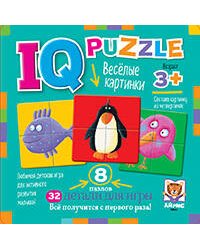 IQ Пазл деревянный. Весёлые картинки 3+