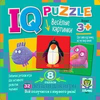 IQ Пазл деревянный. Весёлые картинки 3+