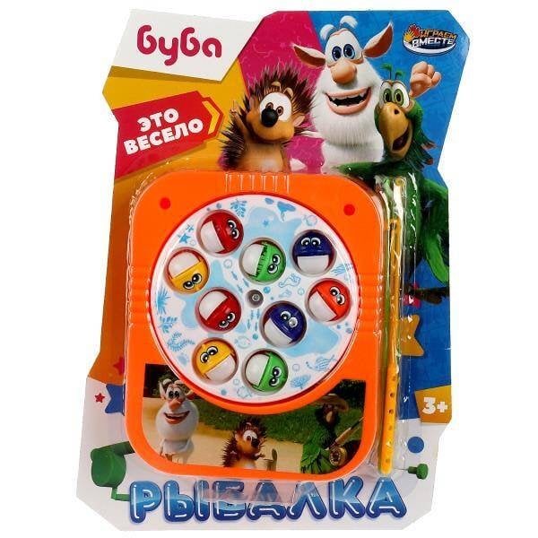 Рыбалки (Умка) Игра рыбалка БУБА на бат.блист.20*29*4,5см ИГРАЕМ ВМЕСТЕ в кор.2*90шт