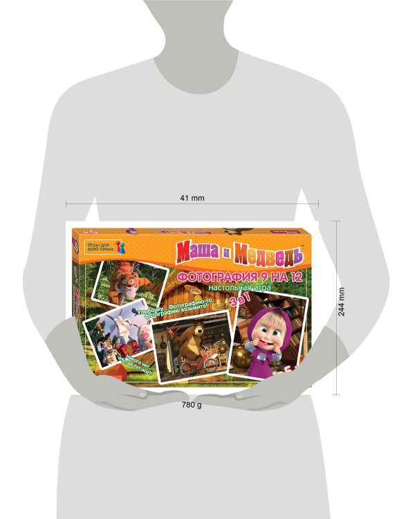 Настольная игра "Фотография 9 на 12" (Маша и Медведь)