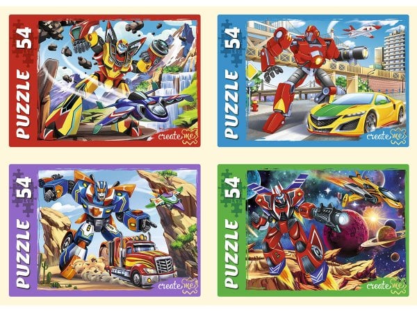 ПАЗЛЫ 54 элемента. Мир трансформеров №19. Арт. П54-2914 кратно 32