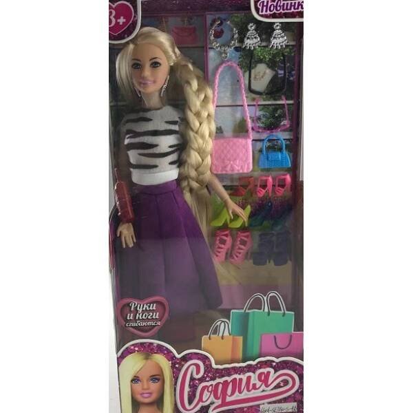 КУКЛЫ СОФИЯ И АЛЕКС (Умка) Кукла 29 см София , руки и ноги сгиб, акс, кор КАРАПУЗ в кор.24шт