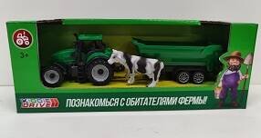 Игровой набор для детей "Ферма" с фигуркой коровы