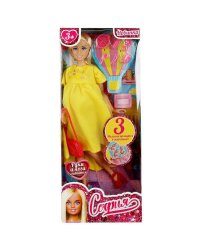 Кукла 29 см София беременная тройней, руки и ноги сгиб, акс, кор КАРАПУЗ в кор.24шт