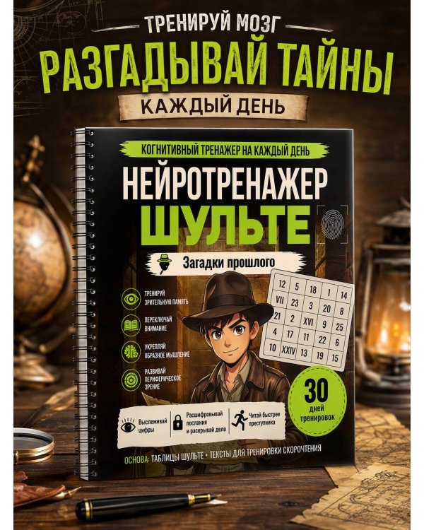 Дополнительное изображение книги «Нейротренажер Шульте. Загадки прошлого»
