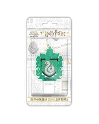 Harry Potter. Парафиновая свеча в торт (Герб зеленый), в блистере (чиби)