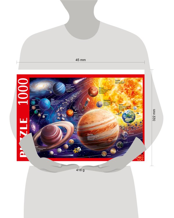 ПАЗЛЫ 1000 элементов. П1000-9845 СОЛНЕЧНАЯ СИСТЕМА