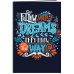 Follow your dreams (леттеринг). Тетрадь общая (А5, 48 л., накидки, клетка-стандарт)
