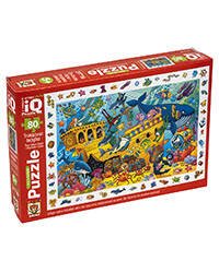 IQ Пазл с развивающей игрой 80 эл. Морские сокровища