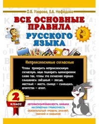Все основные правила русского языка. 2 класс