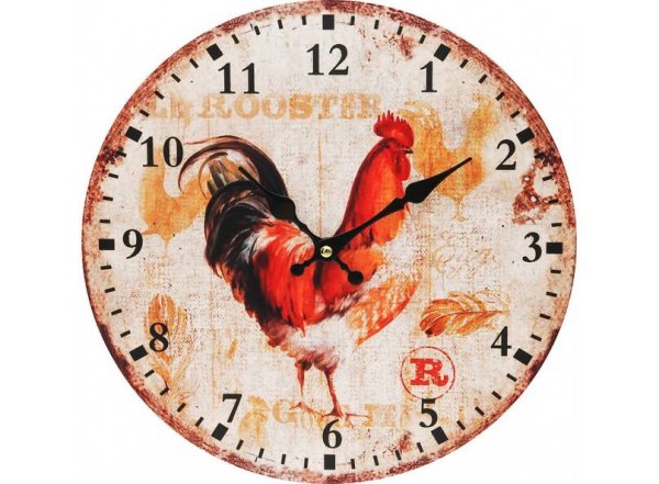 Часы. Часы настенные "Петушок", диаметр 34 см (100-CL)