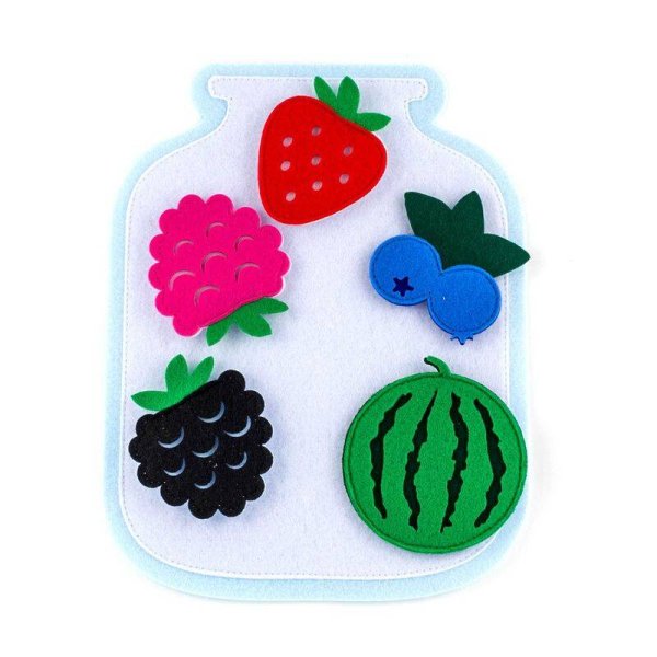 Развивающая игра «Банка с ягодами» (Фетр), 1201007