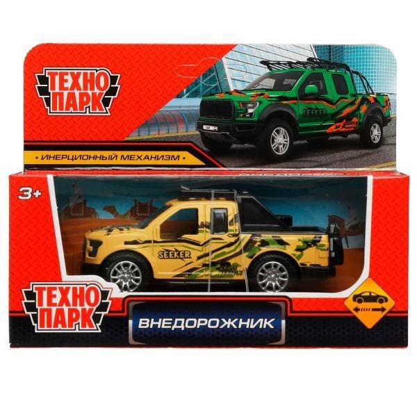Машина металл ВНЕДОРОЖНИК, 11 см, инерция, в ассорт, кор. Технопарк в кор.2*120шт