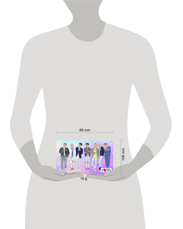 Кардхолдер (215*65мм) I love BTS. оф. 1