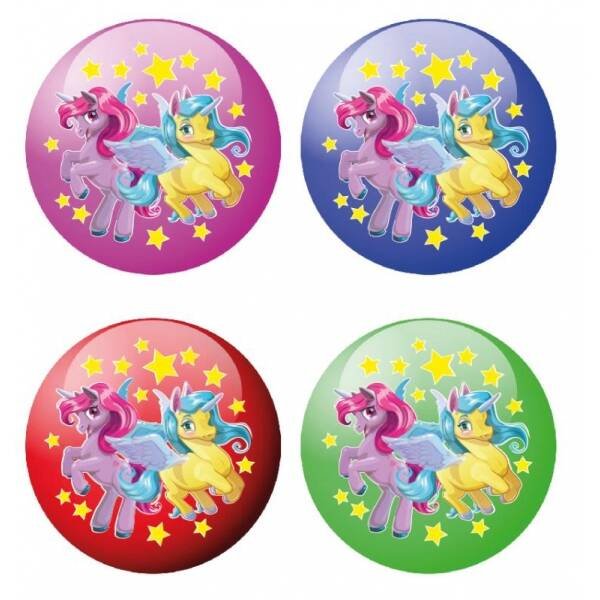 МЯЧИ (Умка) Мяч 23 см с наклейкой единороги ИГРАЕМ ВМЕСТЕ в кор.144шт