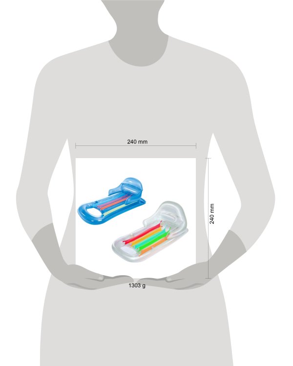 Дизайнерский надувной шезлонг для отдыха на воде 161х84 см BESTWAY (Арт. 43028)