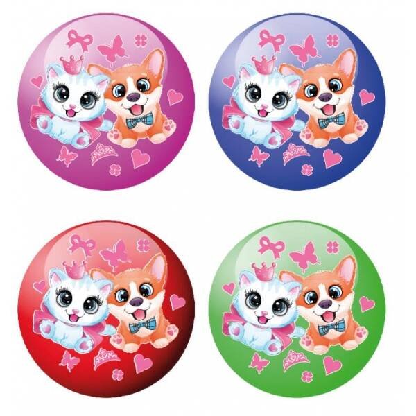 МЯЧИ (Умка) Мяч 23 см с наклейкой питомцы ИГРАЕМ ВМЕСТЕ в кор.144шт