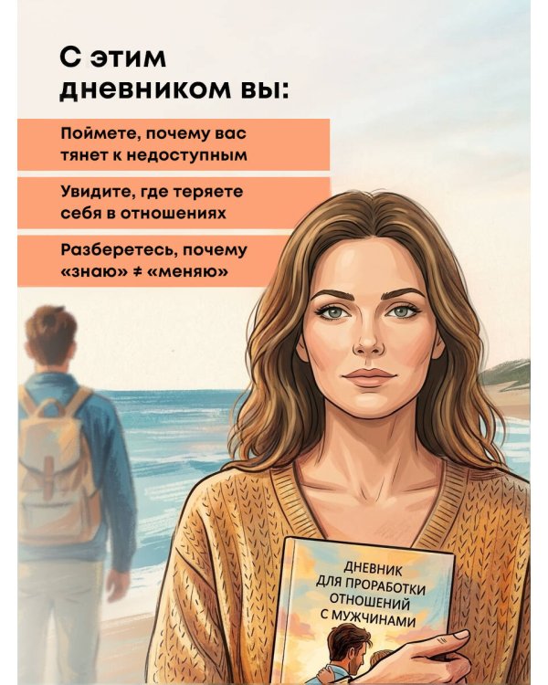 Дневник для проработки отношений с мужчинами. 30 шагов к свободе от паттернов, ясным границам и отношениям без жертвы