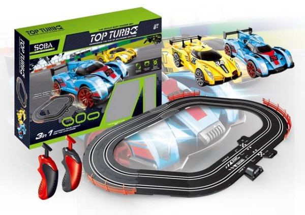 Автотрек(2,4м.) "СКОРОСТНОЙ ПУТЬ-12"(96*60CM, 2машинки, USB) (Арт. LVT12111)