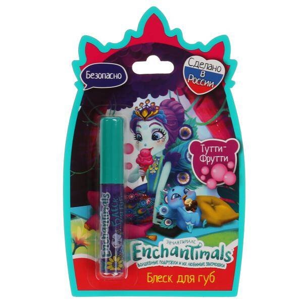 Блеск для губ детский Enchantimals Тутти-фрутти 4,5 мл МИЛАЯ ЛЕДИ в кор.56шт