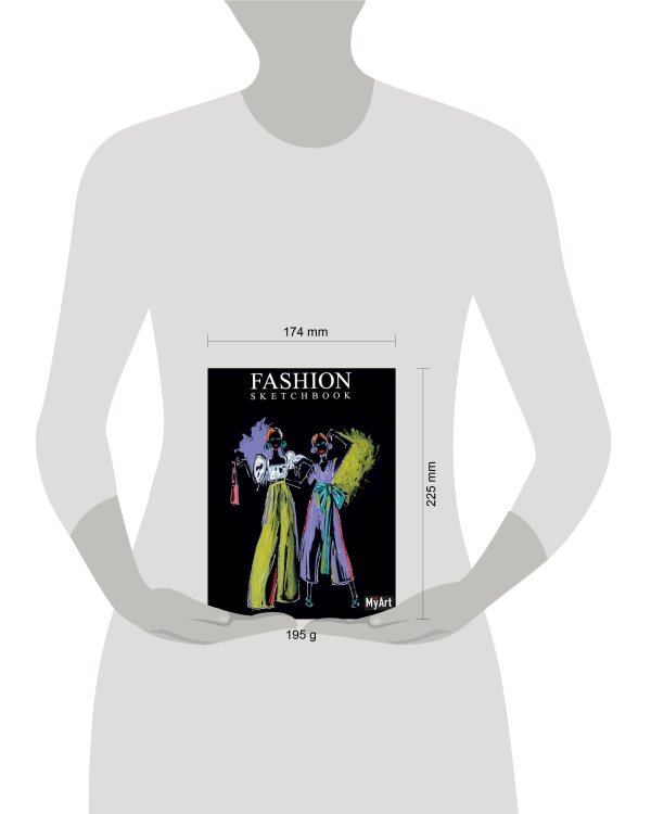 My Art. Fashion СКЕТЧБУК на гребне. Дуэт
