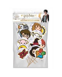Harry Potter. Набор шпажек для канапе и капкейков, 12 шт (чиби)