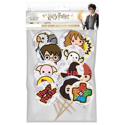 Harry Potter (ND Play) Harry Potter. Набор шпажек для канапе и капкейков, 12 шт (чиби)