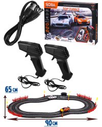 Автотрек(2,4м.) "СКОРОСТНОЙ ПУТЬ-9"(90*65CM, 2машинки, USB,бат. не в компл) (Арт. A49-11)