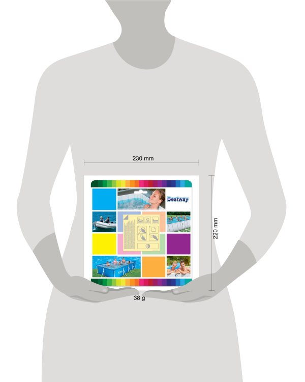 Набор водостойких заплаток Bestway 6,5 см x 6,5 см (Арт. 62091)