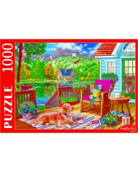 ПАЗЛЫ 1000 элементов. Ф1000-0750 ВЕРАНДА С ВИДОМ НА ОЗЕРО