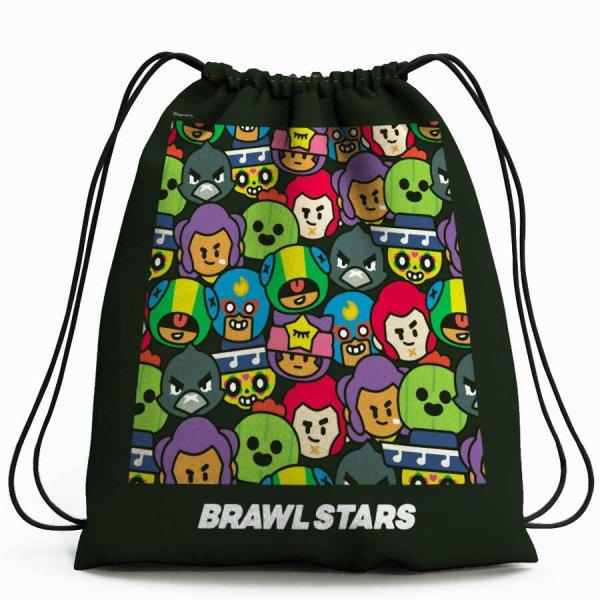 Мешок под обувь (Премьера Паблишинг) Brawl Stars. Мешок для обуви. Команда героев Brawl Stars