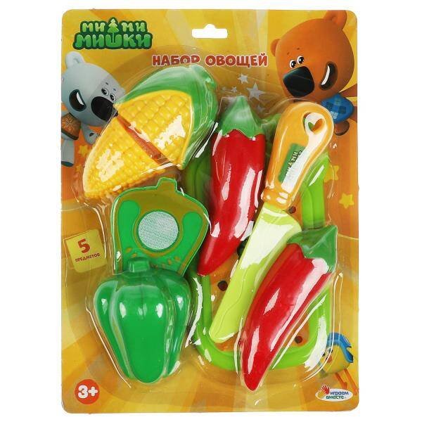 Набор овощей Ми-ми-мишки блист.16*21,5*4см ИГРАЕМ ВМЕСТЕ в кор.2*96шт