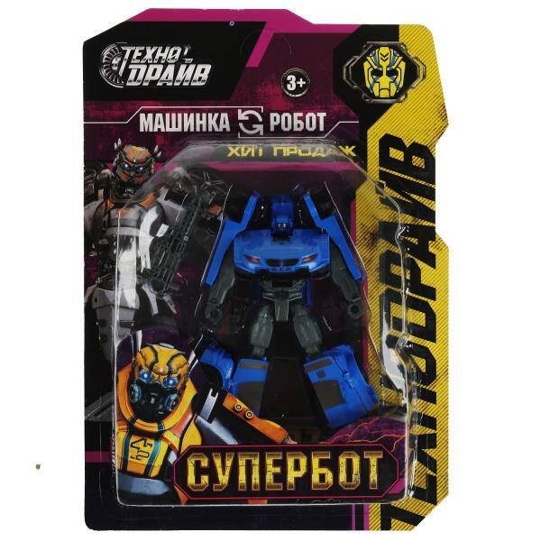 РОБОТЫ ТРАНСФОРМИРУЮЩИЕСЯ (Умка) Робот трансформирующийся в машину, блист.22*31,5*4см ТЕХНОДРАЙВ в кор.2*72шт