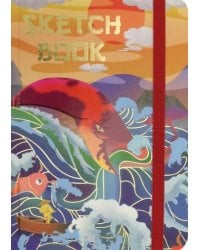 СКЕТЧБУК А5. ВОЛНЫ (выб.лак)