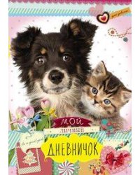 Друзья: черная собака и котенок. Дневничок