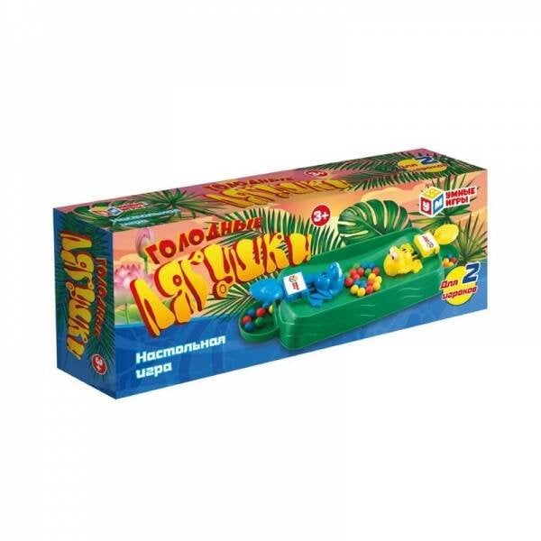 НАСТОЛЬНЫЕ ИГРЫ (Умка) Игра настольная голодные лягушки, кор.37*13,5*7см Умные игры в кор.2*30шт