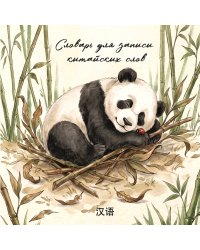 Словарь для записи китайских слов (15х15 см) (Панда и божья коровка)