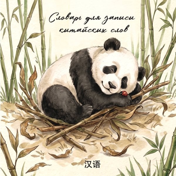Обложка книги «Словарь для записи китайских слов (15х15 см) (Панда и божья коровка)», ISBN 9785042506772