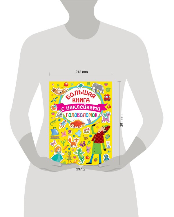 Большая книга головоломок с наклейками