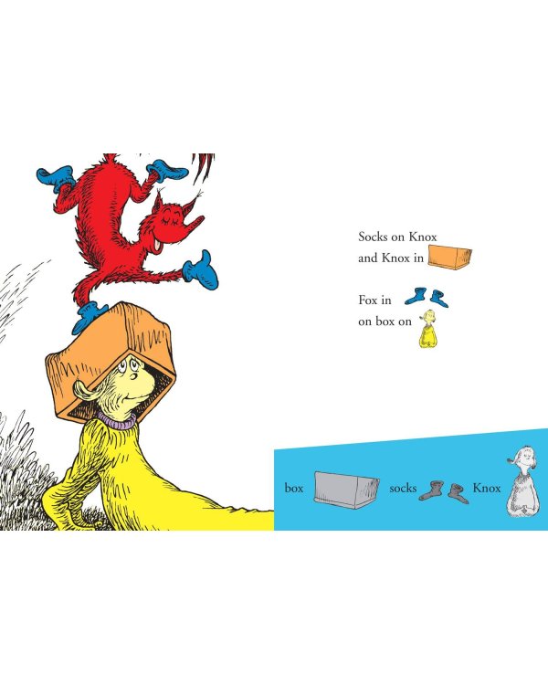 Дополнительное изображение книги «Fox in socks: a sticker reading book! (Dr. Seuss ) Лис в носках: cтикербук для чтения (Доктор Сьюз) /Книги на английском языке»