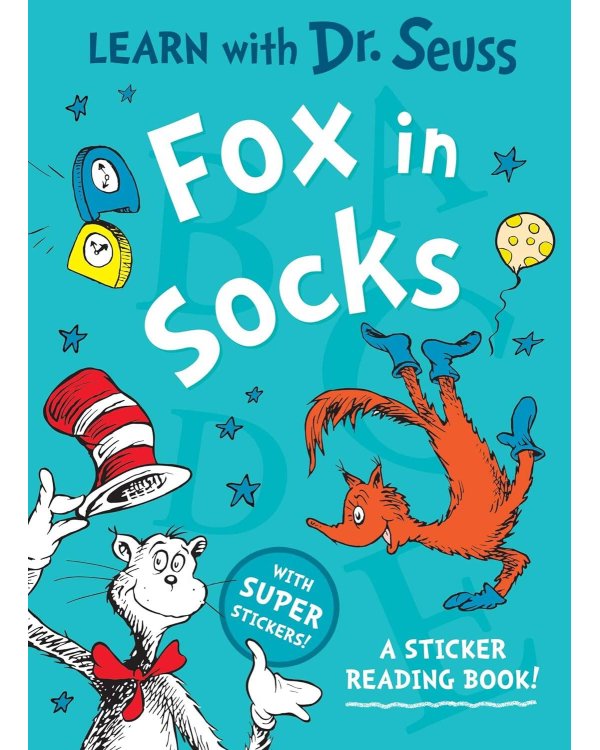 Дополнительное изображение книги «Fox in socks: a sticker reading book! (Dr. Seuss ) Лис в носках: cтикербук для чтения (Доктор Сьюз) /Книги на английском языке»