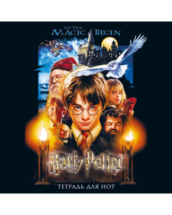 Тетрадь для нот. Гарри Поттер и философский камень (24 л., А4, вертикальная, скрепка)