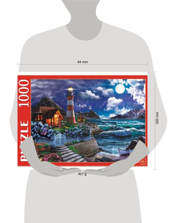 ПАЗЛЫ 1000 элементов. Ф1000-7137 НОЧНОЙ МАЯК